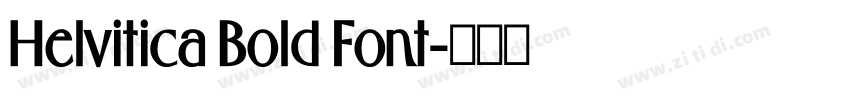 Helvitica Bold Font字体转换